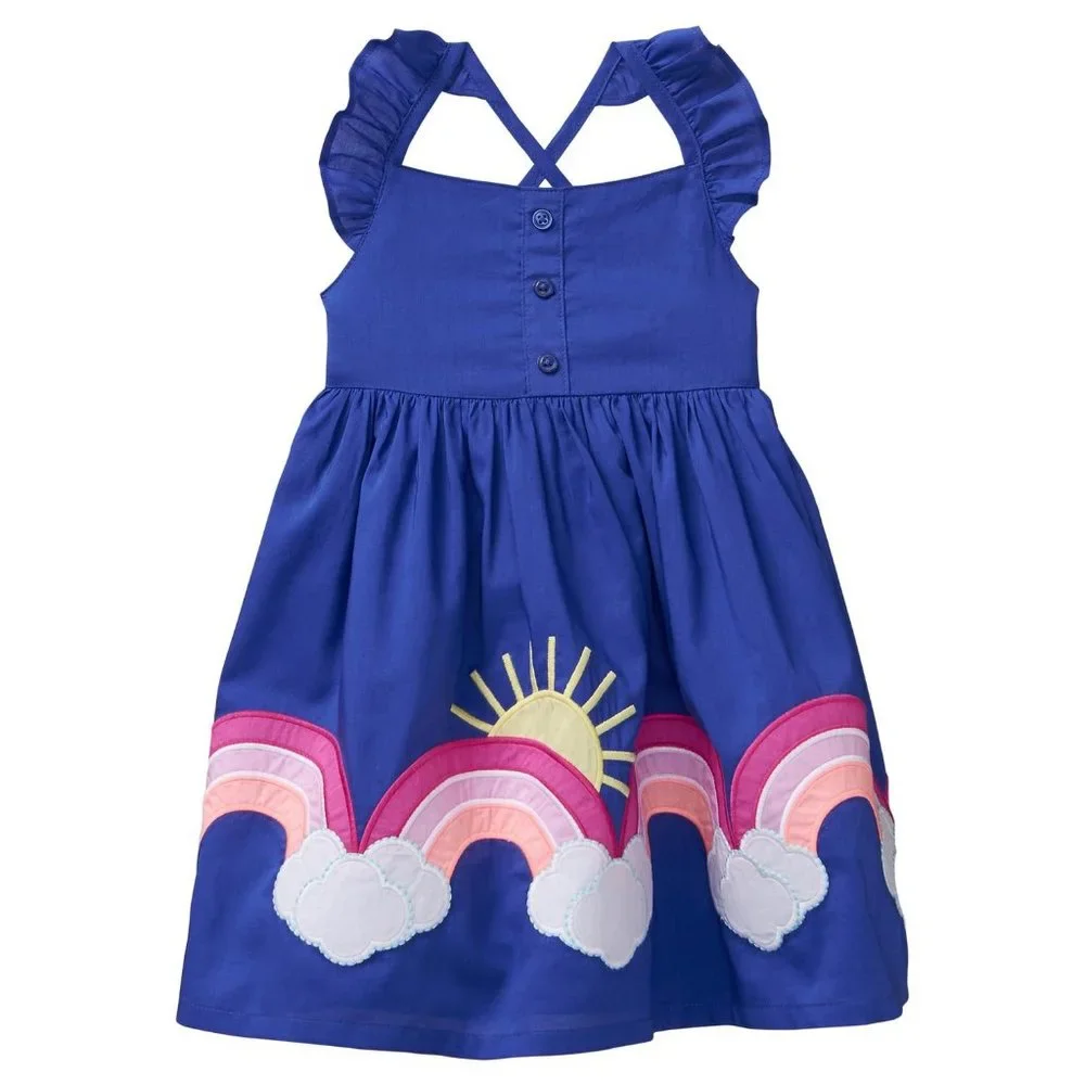 Gymboree Iris Sunshine Rainbow Crossback Sundress Dress 3T